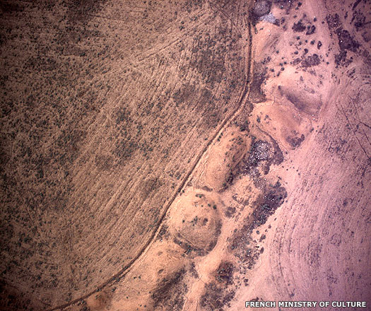 Aerial photography of Korsabad, ancient Dur-Sharrukin