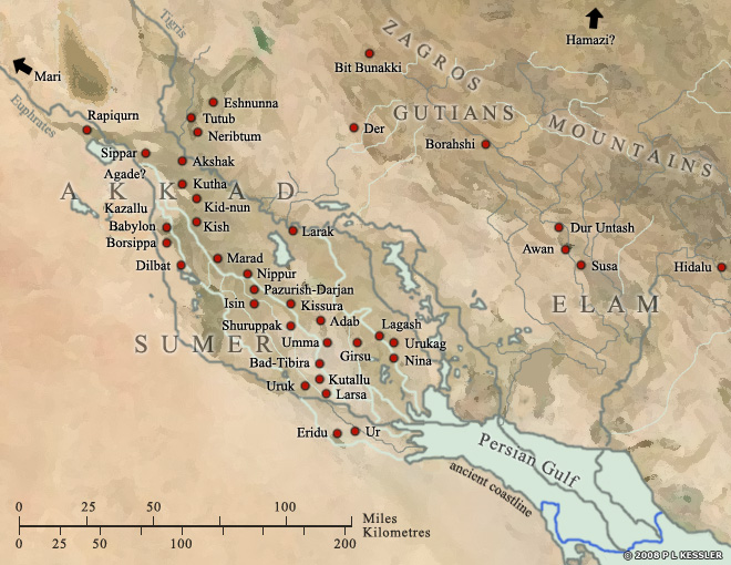 General Map of Sumer