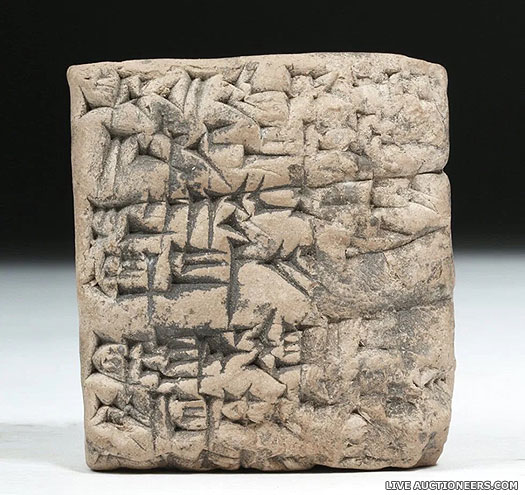 Late Ur III pottery cuneiform biscuit