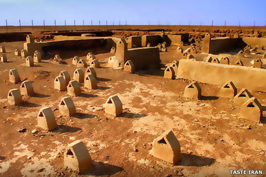 The remains of the city of Shahr-e Sokhta