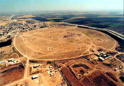 Aerial photo of Tell Umm el-Marra