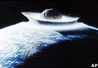 Meteorite strike on early Earth