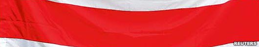 The first independent Byelorussian flag